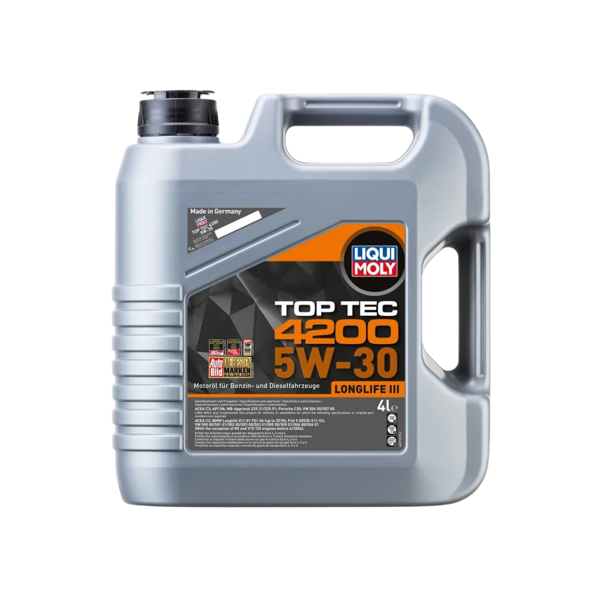 Aceite Sintético Top Tec 4200 5W-30 Liqui Moly 4 Litros