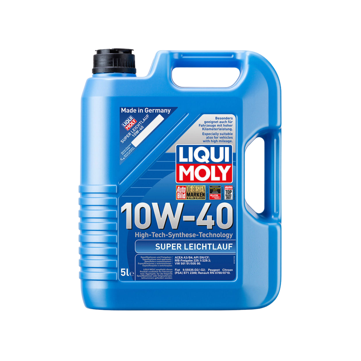 Aceite Semisintético Liqui Moly Super Leichtlauf 10W-40 5 Litros