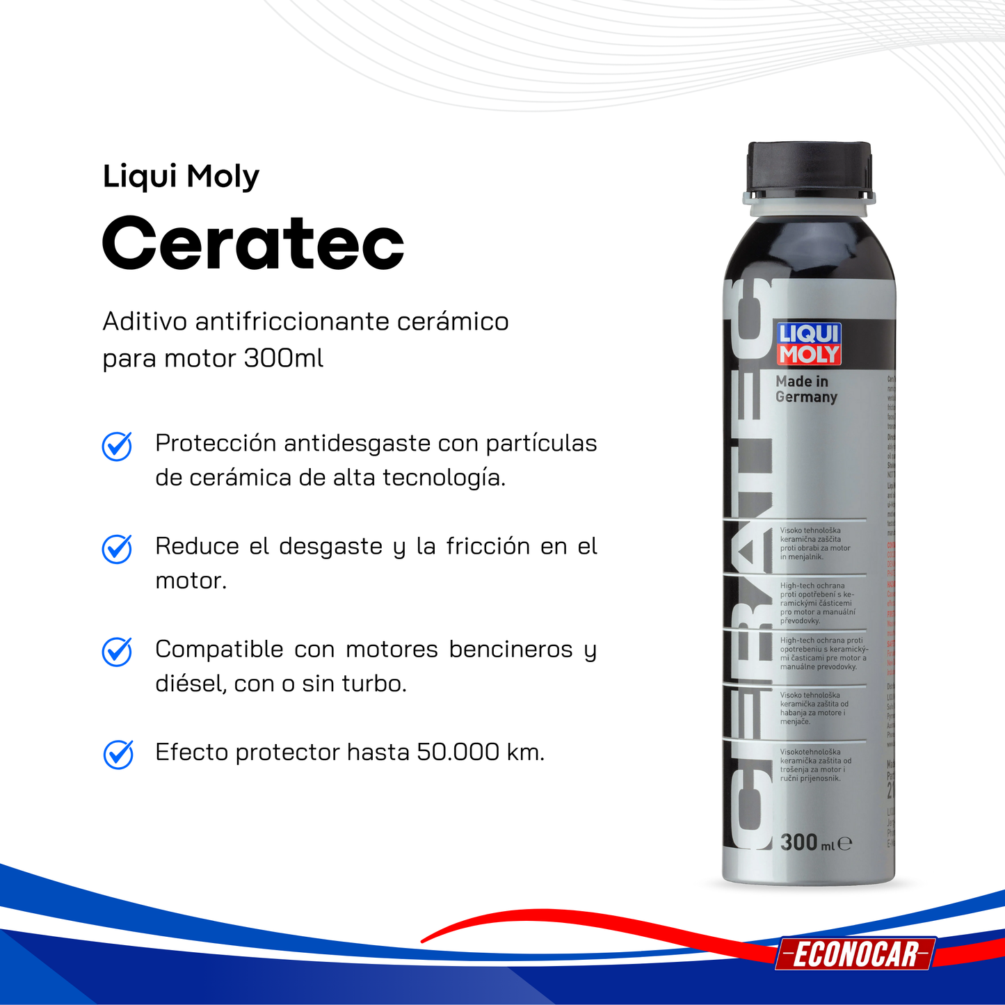 Liqui Moly Aditivo Antifriccionante Cerámico Ceratec 300ml