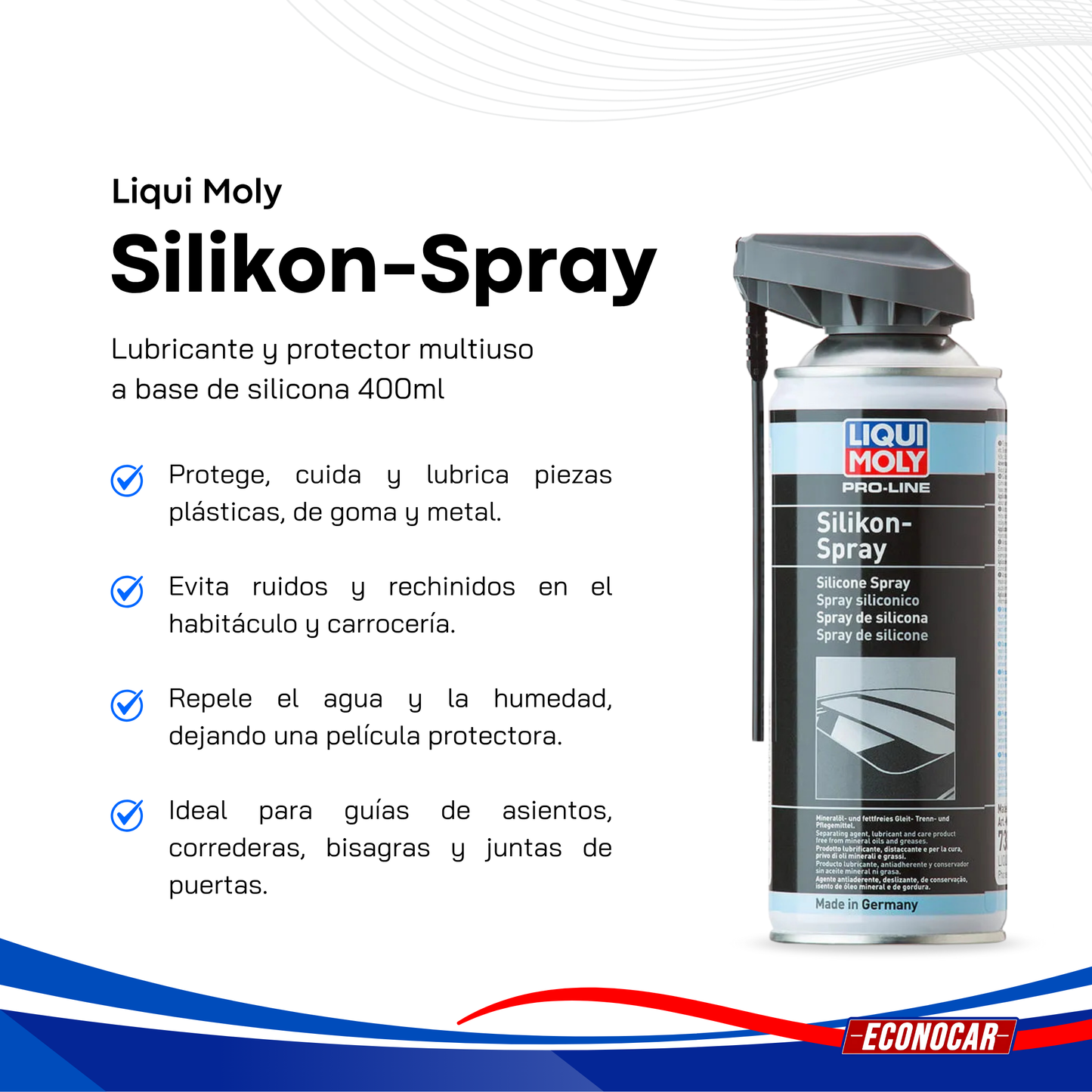 Lubricante de Silicona en Spray Liqui Moly Pro-Line 400ml