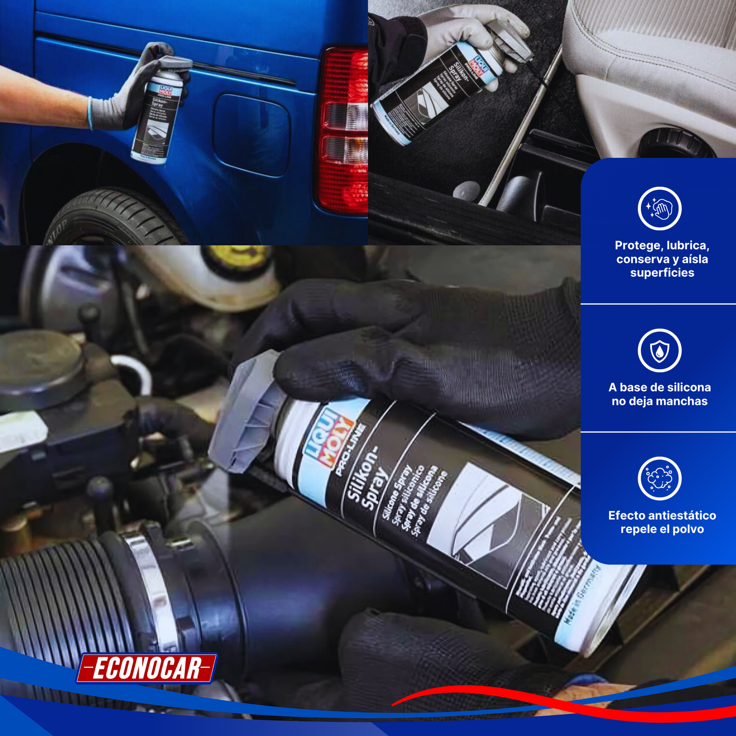 Lubricante de Silicona en Spray Liqui Moly Pro-Line 400ml