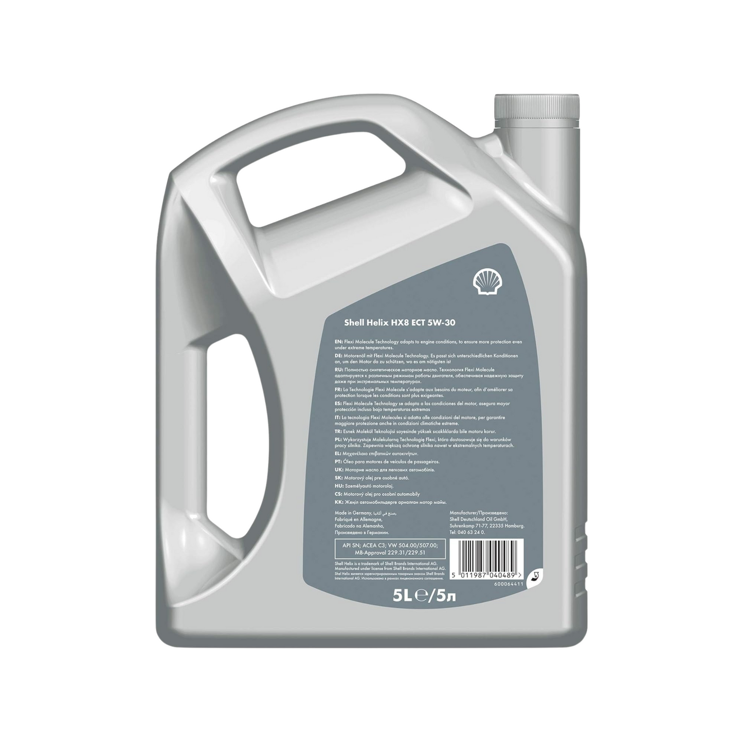 Aceite de Motor Shell Helix HX8 ECT 5W-30 5L