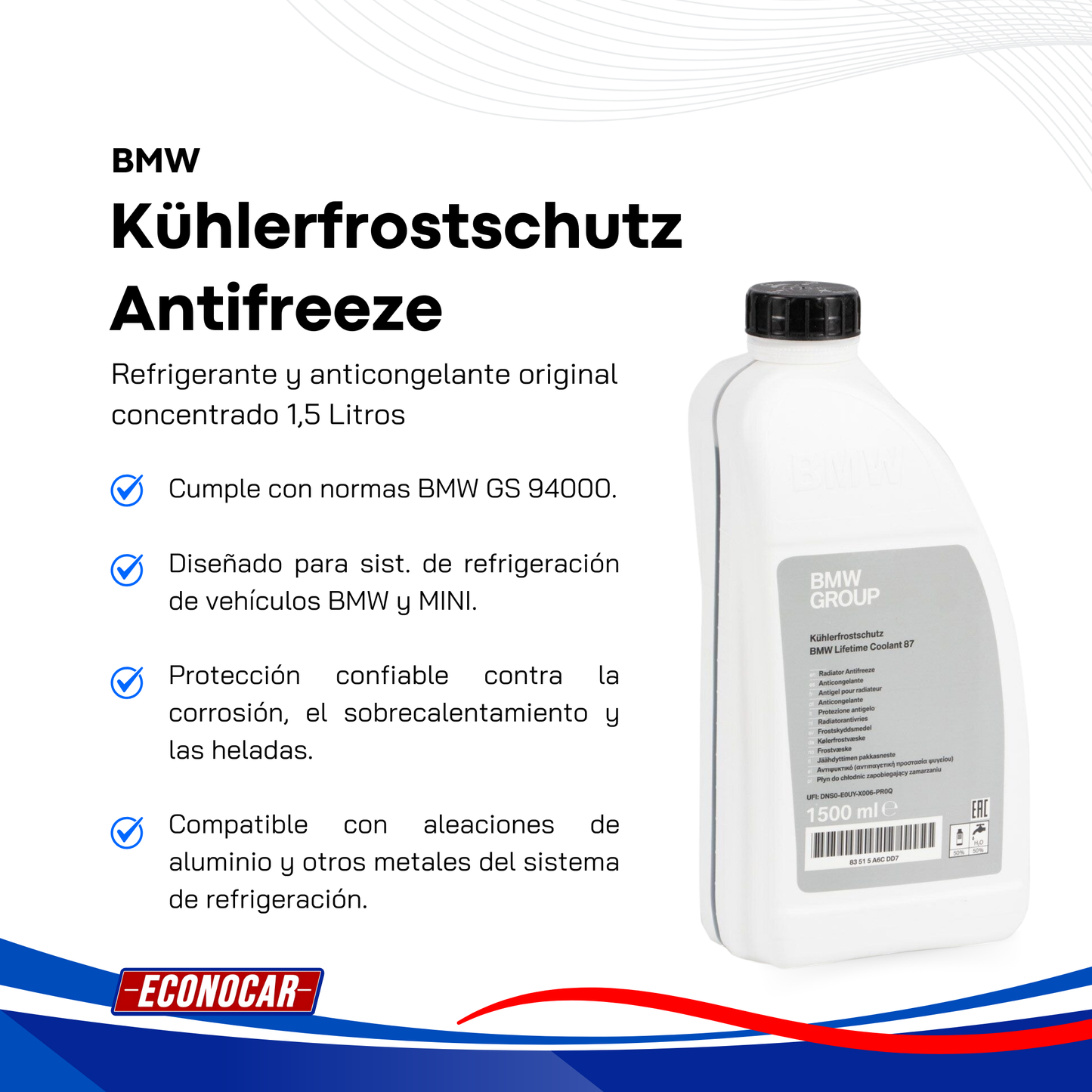 BMW Anticongelante Refrigerante Original 1,5 Litros