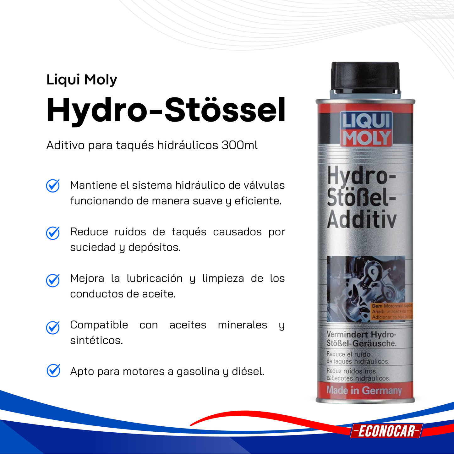 Silenciador de taquíes hidráulicos Liqui Moly Hydro Stössel 300 ml