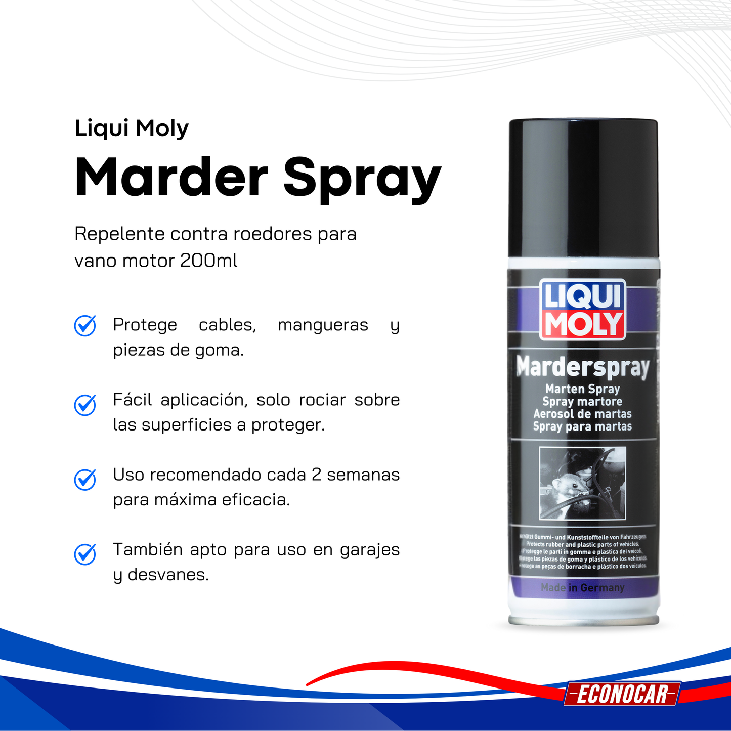 Repelente de Roedores o Ratones Liqui Moly 200ml