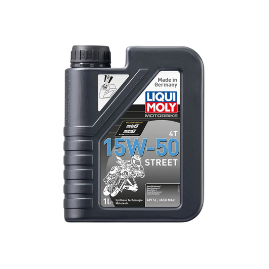 Aceite Semisintético Liqui Moly Motorbike 4T Street 15W-50 1L